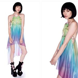 UNIF Rainbow Harness Dress 🌈 ✨ Small